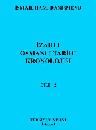 İzahlı  Osmanlı  Tarixi  Kronolojisi